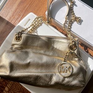 Michael Kors Metallic Gold Bag
